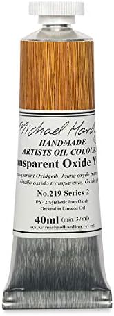 Michael Harding Artist Oil Colours, Transparent Oxide Yellow, 40ml Tube, 21940 Michael Harding