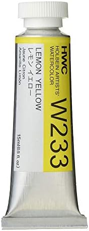 Holbein Artist's Watercolor 15ml Tube (Lemon Yellow) W233 Holbein