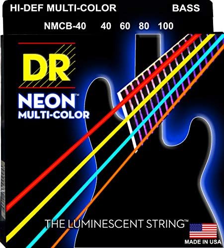 DR Strings HI-DEF NEON Bass Guitar Strings (NMCB-40) DR Strings