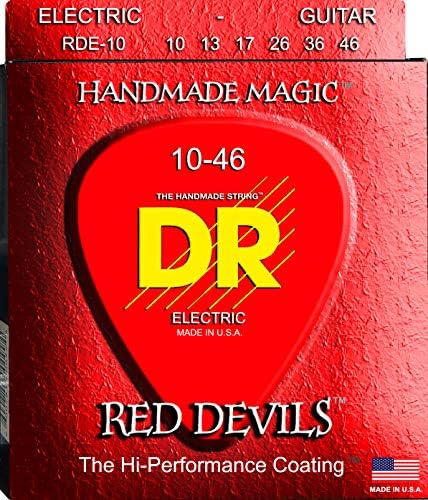 DR Strings Red Devils - Extra-Life Red Coated Electric 10-46 DR Strings