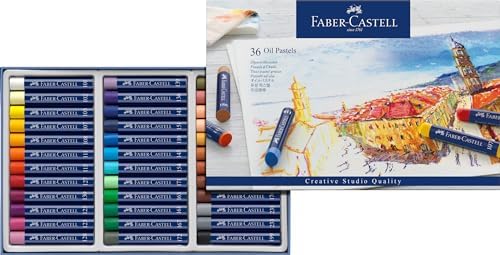 Faber-Castell Creative Studio Oil Pastel Crayons – 12 Vibrant Colors Faber-Castell