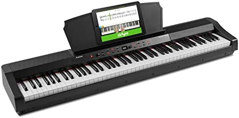 Alesis Prestige Artist - 88 Key Digital Piano with Full Size Graded Hammer Action Weighted Keys, Multi-Sampled Sounds, Speakers, FX and 256 Polyphony Alesis