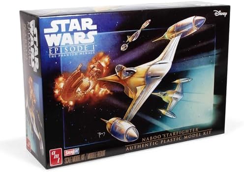 AMT Star Wars: The Phantom Menace N-1 Naboo Starfighter (Snap) 1:48 Scale Model Kit Amt