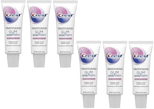 Crest Pro Health Gum and Sensitivity Toothpaste for Sensitive Teeth, Soft Mint, Travel Size 0.85 oz (24g) - Pack of 6 Crest