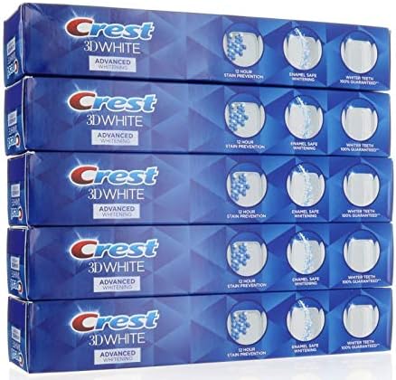 Crest 3D White Advanced Whitening Fluoride Toothpaste Crest