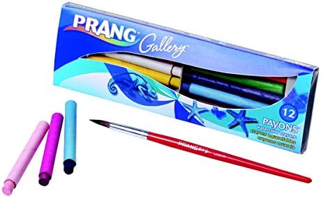 PRANG Payons Watercolor Crayons, Round Sticks, 3.5 x 0.313 Inches, Box of 8 Crayons, 8 Assorted Colors (34180) Prang