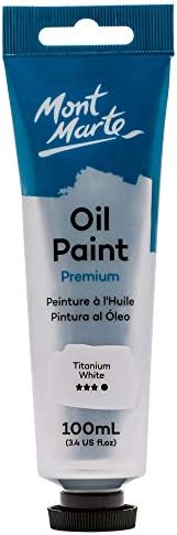 Mont Marte Oil Paint Premium, 3.4 US fl.oz (100ml) Tube, Cobalt Blue, Heavy Body Paint, Artist Quality, Good Coverage, Excellent Tinting Strength, Ideal for Painting Canvas Mont Marte