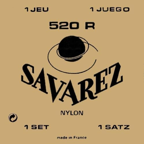 Savarez 520R Rectified Nylon High Tension Classical Guitar Strings. Savarez