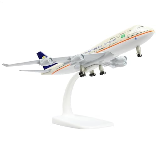 747 Delta Model Airplane 1/300 Diecast Metal Airplane Model Kits (with Stand) Boeing 747 Airlines Plane for Aviation Enthusiasts Gifts, Display Collections or Desk Decor -8 inches L QIYUMOKE