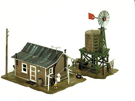 HO Scale Building Kits - Western Homestead Life-Like Trains