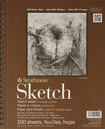 Strathmore Series 400 Sketch Pads 9 In. X 12 In. - 2 pack - 100 Pgs Each Strathmore