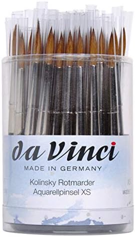 Набор кистей для акварели da Vinci Maestro Kolinsky Red Sable, серия 902, размер 4, 25 штук da Vinci