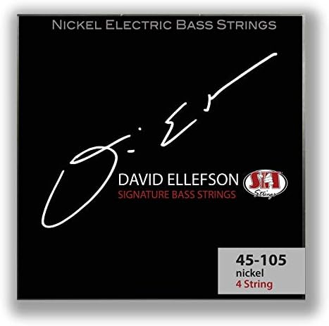 Струны для бас-гитары SIT David Ellefson Signature, никелированные, набор из 4-х струн, кастом 45-105 SIT Strings