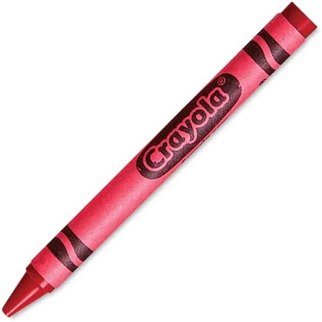 Crayola 52-0836-038 Single Color Crayon Refill, 5/16" x 3-5/8" Size, Standard, Red Crayola