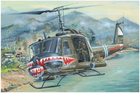 Модельный набор Hobbyboss 1:18 UH-1 Huey B, качественный инновационный дизайн, для детей от 14 лет Hobby Boss