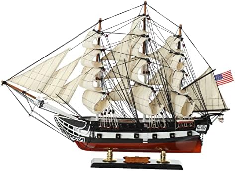 SAILINGSTORY Wooden Model Ship USS Constitution 1/150 Scale Replica Ship Model Sailboat Decor HOME DECOR SAILINGSTORY