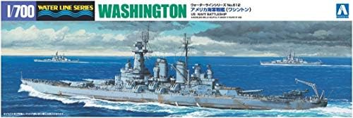 Aoshima Bunka Kyozai 1/700 Water Line Series US Navy Battleship North Carolina Plastic Model 611 Aoshima