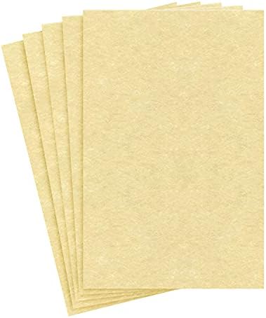 Ancient Gold Parchment Cardstock – Great for Certificates, Menus and Wedding Invitations | 65Lb Cover (176gsm) | 8.5 x 11” | 50 Sheets per Pack S Superfine Printing