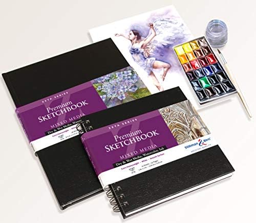 Stillman & Birn Zeta Series Wirebound Sketchbook, 6" x 8", 270 gsm (Extra Heavyweight), White Paper, Smooth Surface Stillman & Birn