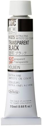 Holbein Artists Oil Color - Transparent Black 20ml Tubes 20ml Tubes Holbein