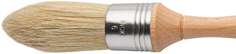 Escoda : Pointed Lily Bristle Round Brush : No.6. : Stainless Steel Ferrule 30mm Escoda