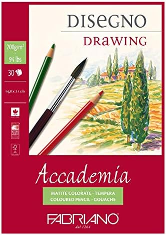 Fabriano Accademi Dess Drawing Paper A5 14.8 x 21 cm White Fabriano