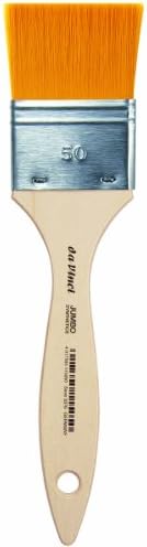 da Vinci Student Series 5076 Junior Paint Brush, Mottler Flat Elastic Synthetic with Lacquered Non-Roll Handle, Size 50 Da Vinci