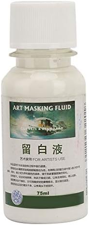 Hztyyier Pigment Covering Liquid, Watercolor White Liquid Art Masking Fluid for Watercolor Painting and Various Art Projects (18ml) Hztyyier