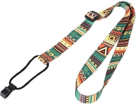 Colorful Ukulele Strap Adjustable Bohemian Style Printing Ribbon Clip-on Guitar Belt Instrument Guitar Sling Accessories Ukulele Accessories,Straps and Strap Locks Jinshining