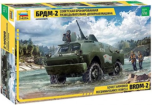 ZVEZDA 1/35 Soviet Army BRDM-2 Scout Fighter Car Plastic Model ZV3638 Zvezda