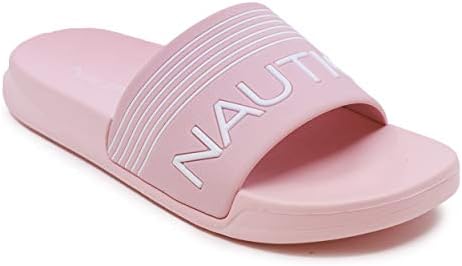 Nautica Kids Girls Slip-On Sandal Athletic Slide Youth Big Kid Little Kid-Gaff Girls-Blush Size-1 Nautica