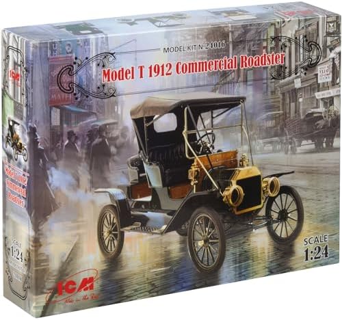 ICM ICM24016 1:24-Model T 1912 Commercial Roadster, US Car Icm