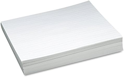 Pacon 2631 Skip-A-Line Ruled Newsprint Paper, 30 lbs., 11 x 8-1/2, White, 500 Sheets/Pack Pacon