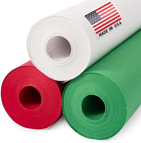 Kraft Paper Set 12" x 1200" (100 ft) Red, White, and Blue Patriotic Kraft Paper Rolls for Independence Day, Memorial Day, Veterans Day Crafts, and DIY Projects - American Style Gift Wrapping Paclord