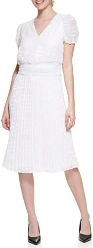 KARL LAGERFELD Women's Clip Chiffon Blouson Midi Karl Lagerfeld