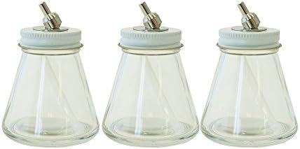 Paasche Airbrush VL-3-OZ-3P Airbrush Bottles, Pack of 3, 3 Pack Paasche