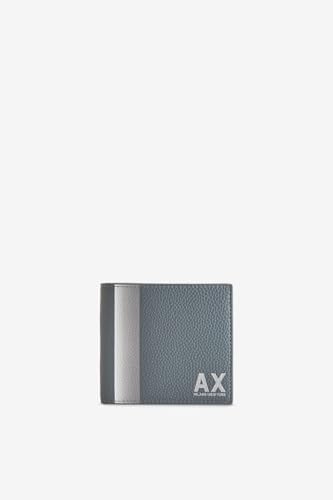 A | X ARMANI EXCHANGE Color Block AX Billfold Credit Card Wallet, Balsam Green A｜X Armani Exchange