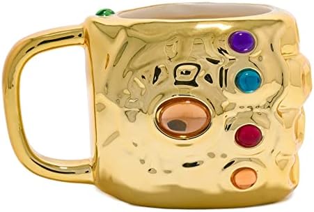 Paladone Marvel Avengers Infinity Gauntlet Shaped Ceramic Coffee Mug-Officially Licensed Disney Merchandise, 15 x 11 x 10 cm, Multicolor Paladone