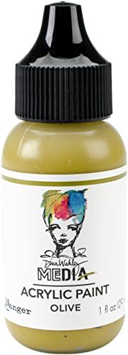 Ranger Olive Dina Wakley Media Acrylic Paint 1oz Ranger