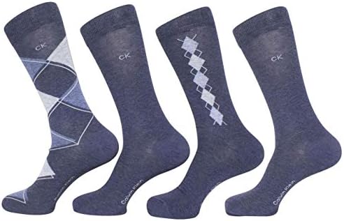 Calvin Klein Men's Argyle Crew Bonus Socks- 4 Pack Calvin Klein