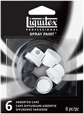 Liquitex Professional Spray Paint Nozzles, Assorted 6-Pack, 6 Count, Black/White Liquitex