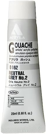 Holbein Acryla Gouache Neutral Gray No.2 (A) 20ml Holbein