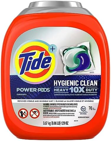 Таблетки для стирки Tide Pods 76 штук, мощное действие 10X, гигиеническая чистота, 3.48 кг Tide