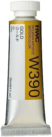 Holbein Artist's Watercolor 15ml Tube (Gold) W390 Holbein