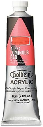 Holbein - Artist Heavy Body Acrylic - 60ml Tube - Luminous Red Holbein