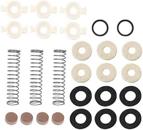 Комплект запчастей для духовых инструментов TUOREN: 6 направляющих клапанов, 12 войлочных прокладок и 4 пробки для водяных клапанов TUOREN