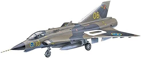 Модельный комплект Hasegawa 1:48 J35F/J Draken, точная модель с инструкцией и декалями, требуются краска и клей для сборки ハセガワ