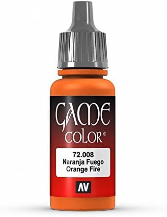 Vallejo Game Color Orange Fire Paint, 17ml Vallejo