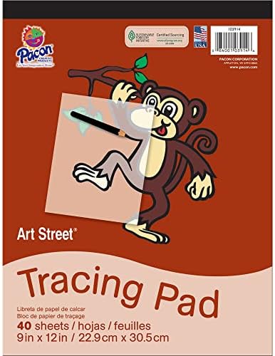 Pacon® Art Street® Drawing Paper Pad, 9" x 12", White, 40 Sheets Prang