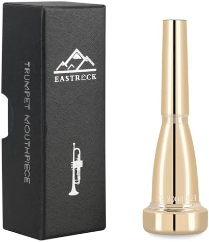 EastRock 3C Trumpet Mouthpiece Gold Bb Trompeta Mouthpiece Trumpet Instrument Accessories Vacuum Packed EASTROCK